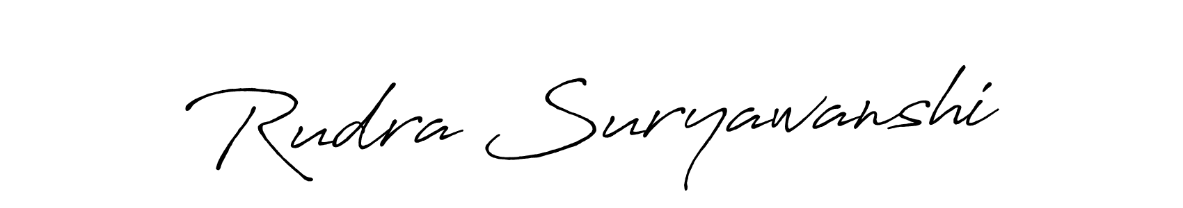Rudra Suryawanshi stylish signature style. Best Handwritten Sign (Antro_Vectra_Bolder) for my name. Handwritten Signature Collection Ideas for my name Rudra Suryawanshi. Rudra Suryawanshi signature style 7 images and pictures png