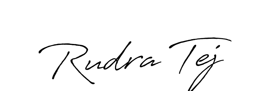 Also we have Rudra Tej name is the best signature style. Create professional handwritten signature collection using Antro_Vectra_Bolder autograph style. Rudra Tej signature style 7 images and pictures png