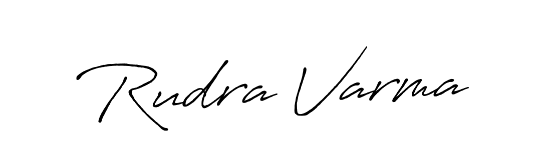 Similarly Antro_Vectra_Bolder is the best handwritten signature design. Signature creator online .You can use it as an online autograph creator for name Rudra Varma. Rudra Varma signature style 7 images and pictures png