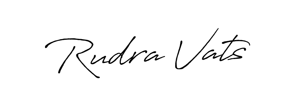 It looks lik you need a new signature style for name Rudra Vats. Design unique handwritten (Antro_Vectra_Bolder) signature with our free signature maker in just a few clicks. Rudra Vats signature style 7 images and pictures png