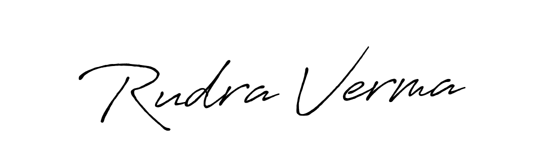 How to Draw Rudra Verma signature style? Antro_Vectra_Bolder is a latest design signature styles for name Rudra Verma. Rudra Verma signature style 7 images and pictures png