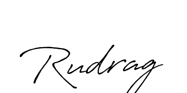 Create a beautiful signature design for name Rudrag. With this signature (Antro_Vectra_Bolder) fonts, you can make a handwritten signature for free. Rudrag signature style 7 images and pictures png