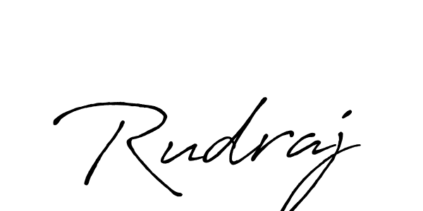 Rudraj stylish signature style. Best Handwritten Sign (Antro_Vectra_Bolder) for my name. Handwritten Signature Collection Ideas for my name Rudraj. Rudraj signature style 7 images and pictures png