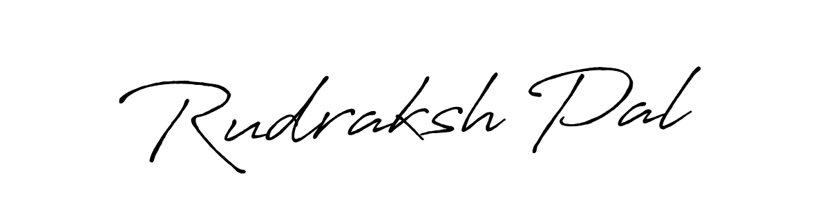 Create a beautiful signature design for name Rudraksh Pal. With this signature (Antro_Vectra_Bolder) fonts, you can make a handwritten signature for free. Rudraksh Pal signature style 7 images and pictures png