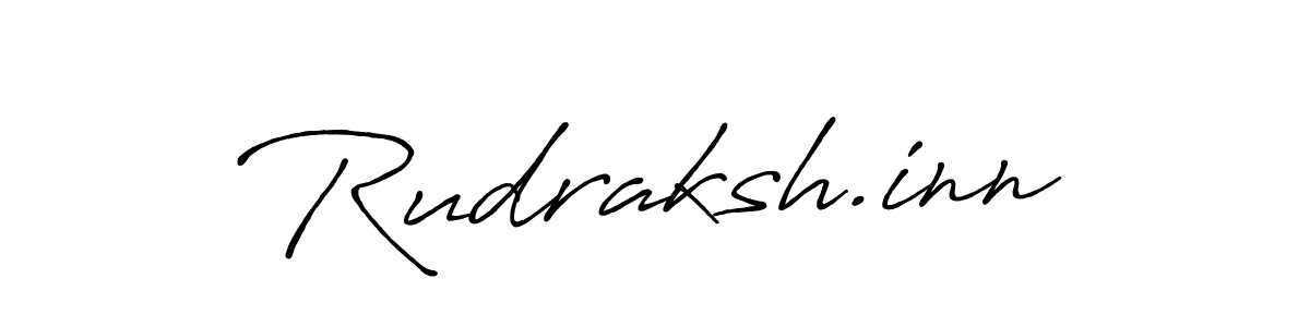 Make a beautiful signature design for name Rudraksh.inn. With this signature (Antro_Vectra_Bolder) style, you can create a handwritten signature for free. Rudraksh.inn signature style 7 images and pictures png