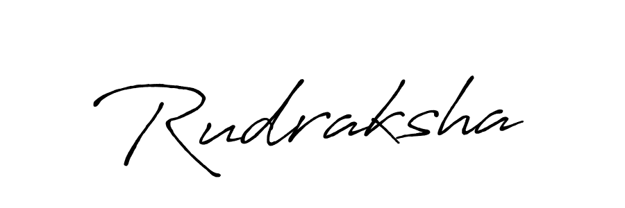 Use a signature maker to create a handwritten signature online. With this signature software, you can design (Antro_Vectra_Bolder) your own signature for name Rudraksha. Rudraksha signature style 7 images and pictures png