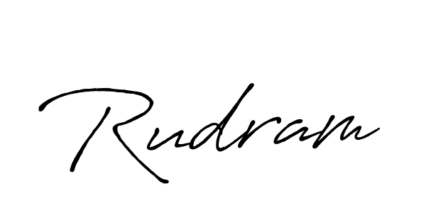 Best and Professional Signature Style for Rudram. Antro_Vectra_Bolder Best Signature Style Collection. Rudram signature style 7 images and pictures png