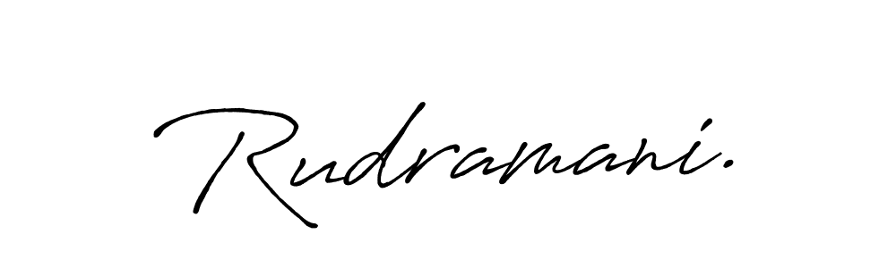 Antro_Vectra_Bolder is a professional signature style that is perfect for those who want to add a touch of class to their signature. It is also a great choice for those who want to make their signature more unique. Get Rudramani. name to fancy signature for free. Rudramani. signature style 7 images and pictures png