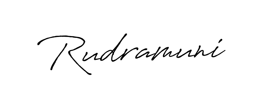 Create a beautiful signature design for name Rudramuni. With this signature (Antro_Vectra_Bolder) fonts, you can make a handwritten signature for free. Rudramuni signature style 7 images and pictures png