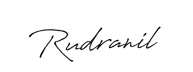 Create a beautiful signature design for name Rudranil. With this signature (Antro_Vectra_Bolder) fonts, you can make a handwritten signature for free. Rudranil signature style 7 images and pictures png