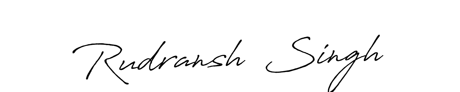 Make a short Rudransh  Singh signature style. Manage your documents anywhere anytime using Antro_Vectra_Bolder. Create and add eSignatures, submit forms, share and send files easily. Rudransh  Singh signature style 7 images and pictures png