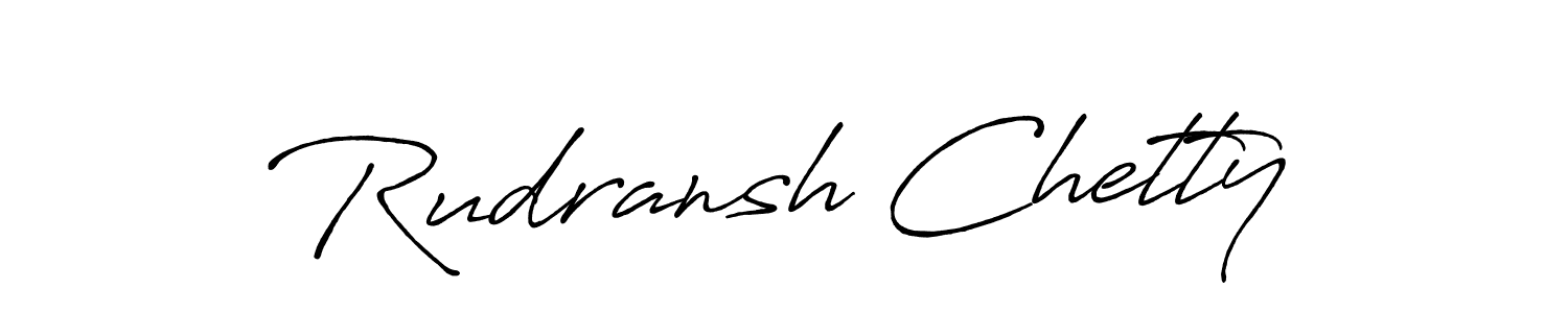 How to Draw Rudransh Chetty signature style? Antro_Vectra_Bolder is a latest design signature styles for name Rudransh Chetty. Rudransh Chetty signature style 7 images and pictures png