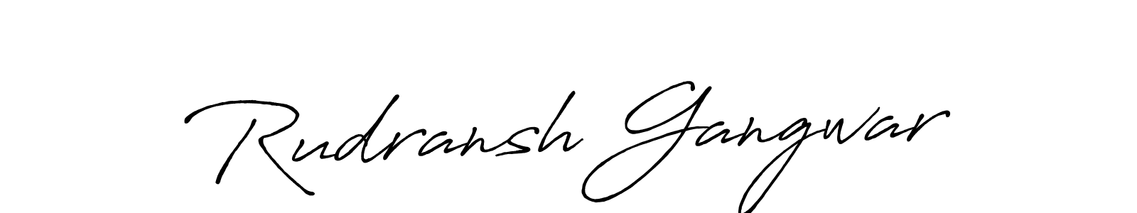 How to Draw Rudransh Gangwar signature style? Antro_Vectra_Bolder is a latest design signature styles for name Rudransh Gangwar. Rudransh Gangwar signature style 7 images and pictures png