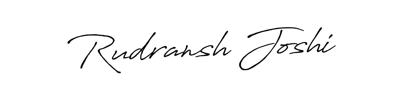 Design your own signature with our free online signature maker. With this signature software, you can create a handwritten (Antro_Vectra_Bolder) signature for name Rudransh Joshi. Rudransh Joshi signature style 7 images and pictures png