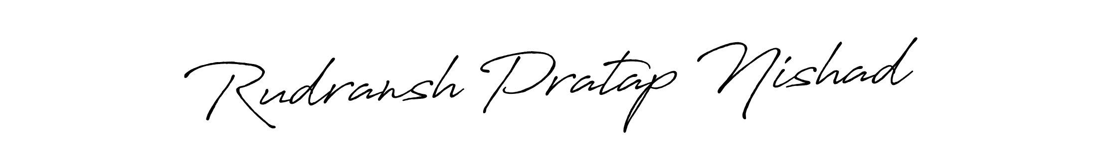 Also we have Rudransh Pratap Nishad name is the best signature style. Create professional handwritten signature collection using Antro_Vectra_Bolder autograph style. Rudransh Pratap Nishad signature style 7 images and pictures png