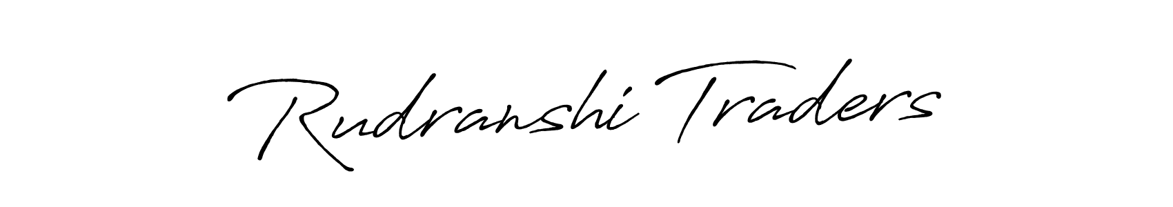 Use a signature maker to create a handwritten signature online. With this signature software, you can design (Antro_Vectra_Bolder) your own signature for name Rudranshi Traders. Rudranshi Traders signature style 7 images and pictures png