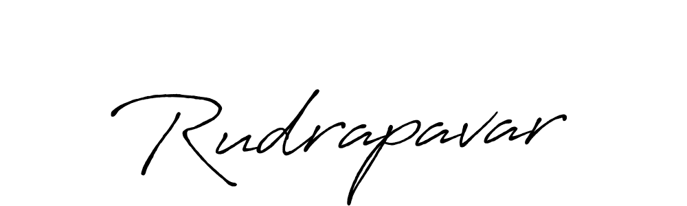 How to make Rudrapavar name signature. Use Antro_Vectra_Bolder style for creating short signs online. This is the latest handwritten sign. Rudrapavar signature style 7 images and pictures png