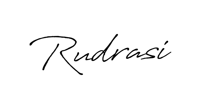 Use a signature maker to create a handwritten signature online. With this signature software, you can design (Antro_Vectra_Bolder) your own signature for name Rudrasi. Rudrasi signature style 7 images and pictures png