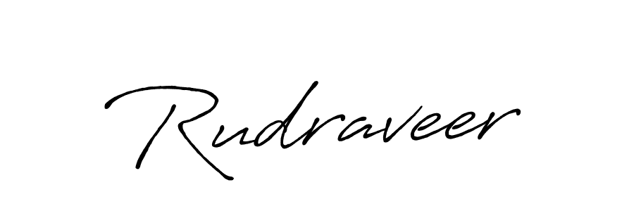 Use a signature maker to create a handwritten signature online. With this signature software, you can design (Antro_Vectra_Bolder) your own signature for name Rudraveer. Rudraveer signature style 7 images and pictures png