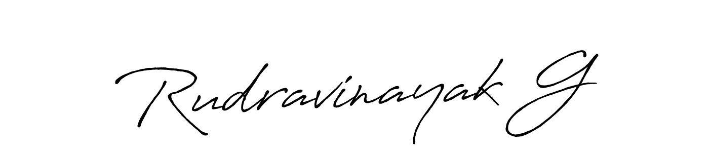 It looks lik you need a new signature style for name Rudravinayak G. Design unique handwritten (Antro_Vectra_Bolder) signature with our free signature maker in just a few clicks. Rudravinayak G signature style 7 images and pictures png