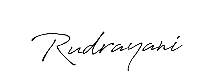 Also we have Rudrayani name is the best signature style. Create professional handwritten signature collection using Antro_Vectra_Bolder autograph style. Rudrayani signature style 7 images and pictures png