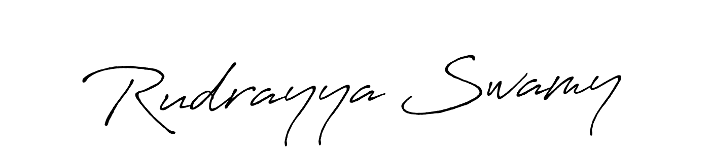 Use a signature maker to create a handwritten signature online. With this signature software, you can design (Antro_Vectra_Bolder) your own signature for name Rudrayya Swamy. Rudrayya Swamy signature style 7 images and pictures png