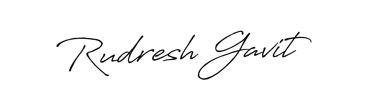 How to make Rudresh Gavit signature? Antro_Vectra_Bolder is a professional autograph style. Create handwritten signature for Rudresh Gavit name. Rudresh Gavit signature style 7 images and pictures png