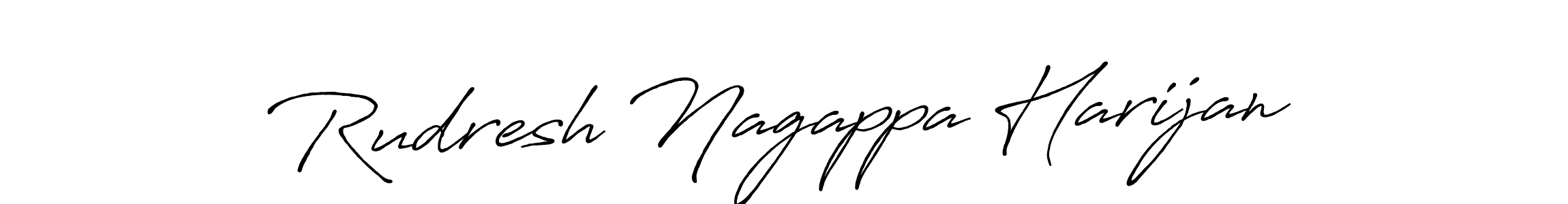 Use a signature maker to create a handwritten signature online. With this signature software, you can design (Antro_Vectra_Bolder) your own signature for name Rudresh Nagappa Harijan. Rudresh Nagappa Harijan signature style 7 images and pictures png