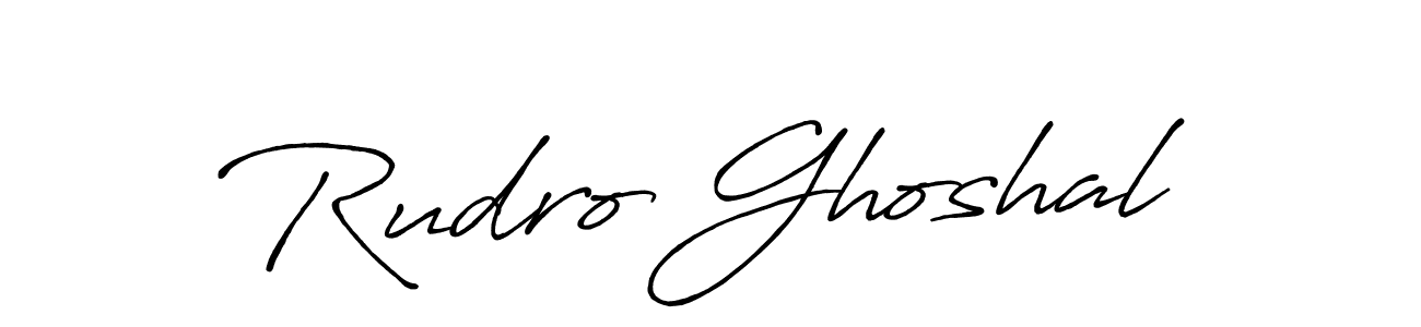Also You can easily find your signature by using the search form. We will create Rudro Ghoshal name handwritten signature images for you free of cost using Antro_Vectra_Bolder sign style. Rudro Ghoshal signature style 7 images and pictures png