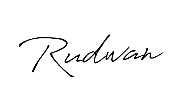 How to make Rudwan name signature. Use Antro_Vectra_Bolder style for creating short signs online. This is the latest handwritten sign. Rudwan signature style 7 images and pictures png