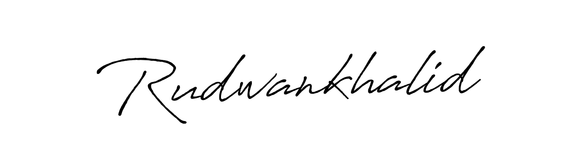 Make a beautiful signature design for name Rudwankhalid. With this signature (Antro_Vectra_Bolder) style, you can create a handwritten signature for free. Rudwankhalid signature style 7 images and pictures png