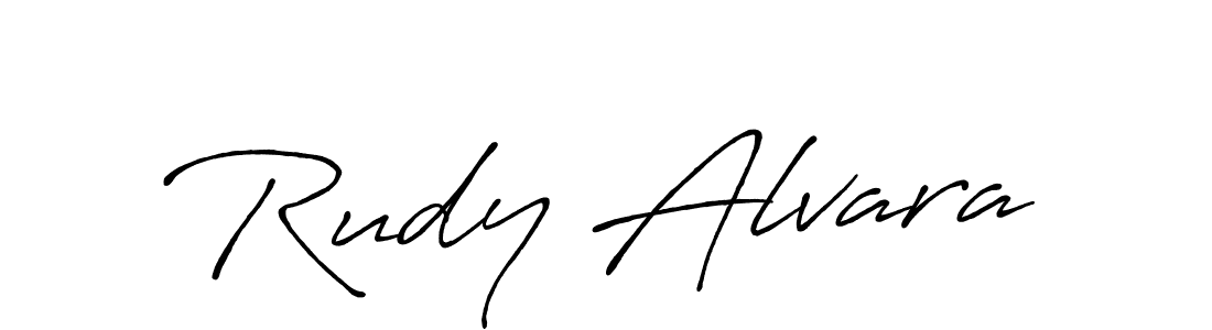 Antro_Vectra_Bolder is a professional signature style that is perfect for those who want to add a touch of class to their signature. It is also a great choice for those who want to make their signature more unique. Get Rudy Alvara name to fancy signature for free. Rudy Alvara signature style 7 images and pictures png