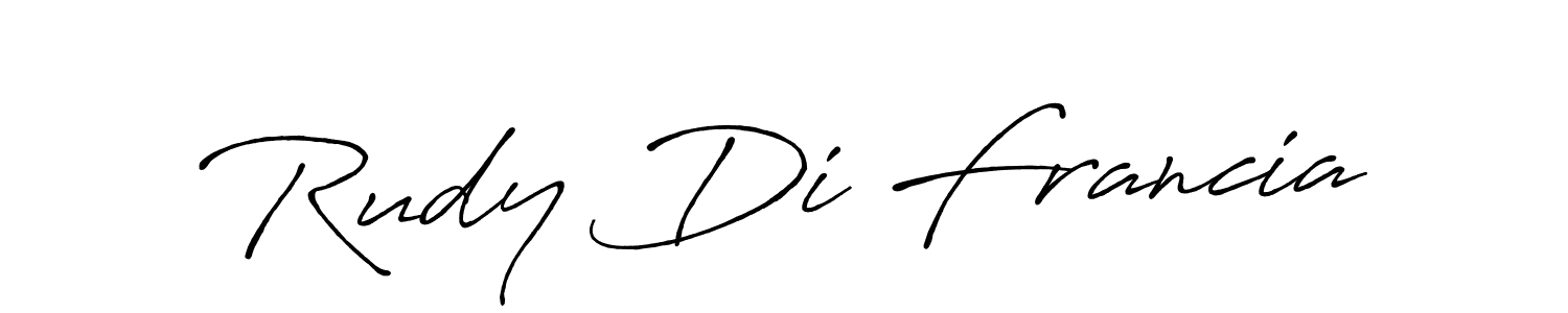 The best way (Antro_Vectra_Bolder) to make a short signature is to pick only two or three words in your name. The name Rudy Di Francia include a total of six letters. For converting this name. Rudy Di Francia signature style 7 images and pictures png