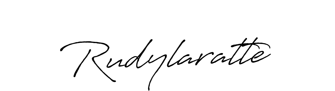 Also we have Rudylaratte name is the best signature style. Create professional handwritten signature collection using Antro_Vectra_Bolder autograph style. Rudylaratte signature style 7 images and pictures png
