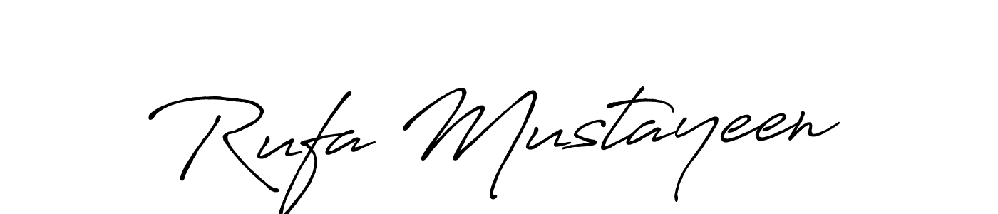 Once you've used our free online signature maker to create your best signature Antro_Vectra_Bolder style, it's time to enjoy all of the benefits that Rufa Mustayeen name signing documents. Rufa Mustayeen signature style 7 images and pictures png