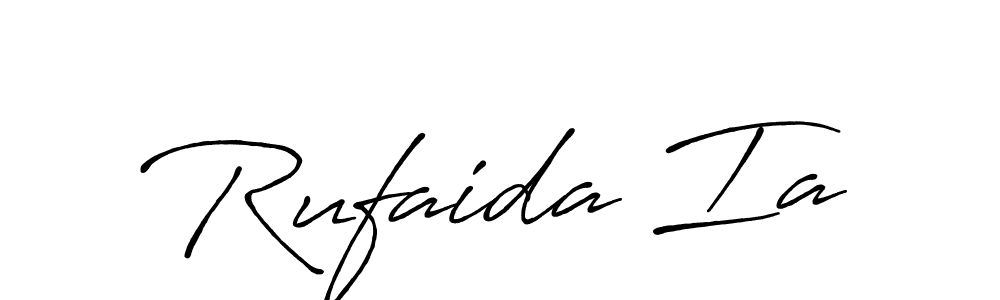 How to make Rufaida Ia signature? Antro_Vectra_Bolder is a professional autograph style. Create handwritten signature for Rufaida Ia name. Rufaida Ia signature style 7 images and pictures png