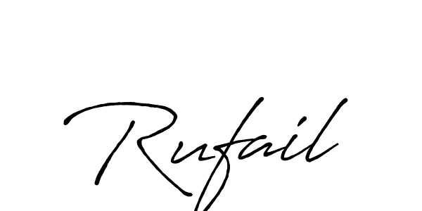 It looks lik you need a new signature style for name Rufail. Design unique handwritten (Antro_Vectra_Bolder) signature with our free signature maker in just a few clicks. Rufail signature style 7 images and pictures png