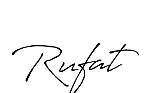 Rufat stylish signature style. Best Handwritten Sign (Antro_Vectra_Bolder) for my name. Handwritten Signature Collection Ideas for my name Rufat. Rufat signature style 7 images and pictures png