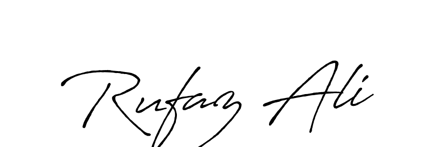 How to make Rufaz Ali signature? Antro_Vectra_Bolder is a professional autograph style. Create handwritten signature for Rufaz Ali name. Rufaz Ali signature style 7 images and pictures png