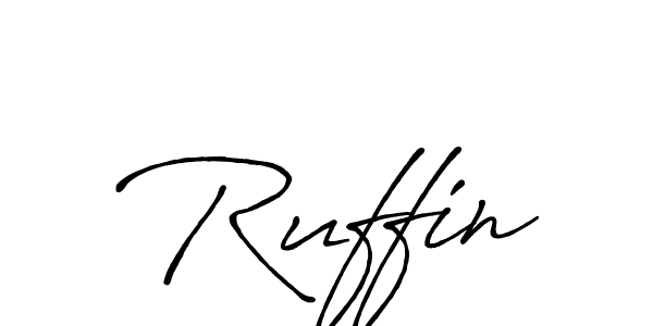 Ruffin stylish signature style. Best Handwritten Sign (Antro_Vectra_Bolder) for my name. Handwritten Signature Collection Ideas for my name Ruffin. Ruffin signature style 7 images and pictures png
