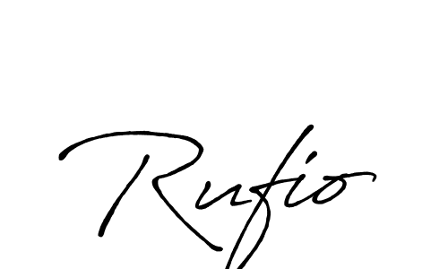 Design your own signature with our free online signature maker. With this signature software, you can create a handwritten (Antro_Vectra_Bolder) signature for name Rufio. Rufio signature style 7 images and pictures png