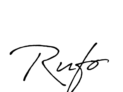 if you are searching for the best signature style for your name Rufo. so please give up your signature search. here we have designed multiple signature styles  using Antro_Vectra_Bolder. Rufo signature style 7 images and pictures png