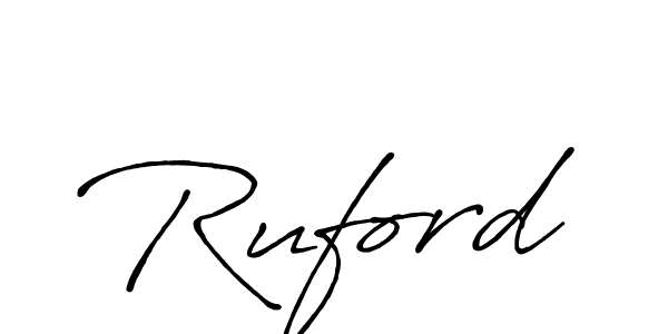 How to make Ruford signature? Antro_Vectra_Bolder is a professional autograph style. Create handwritten signature for Ruford name. Ruford signature style 7 images and pictures png