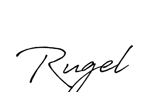 Antro_Vectra_Bolder is a professional signature style that is perfect for those who want to add a touch of class to their signature. It is also a great choice for those who want to make their signature more unique. Get Rugel name to fancy signature for free. Rugel signature style 7 images and pictures png