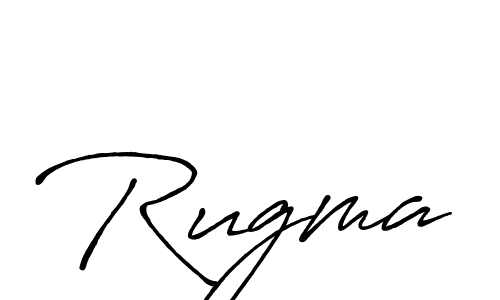 Use a signature maker to create a handwritten signature online. With this signature software, you can design (Antro_Vectra_Bolder) your own signature for name Rugma. Rugma signature style 7 images and pictures png