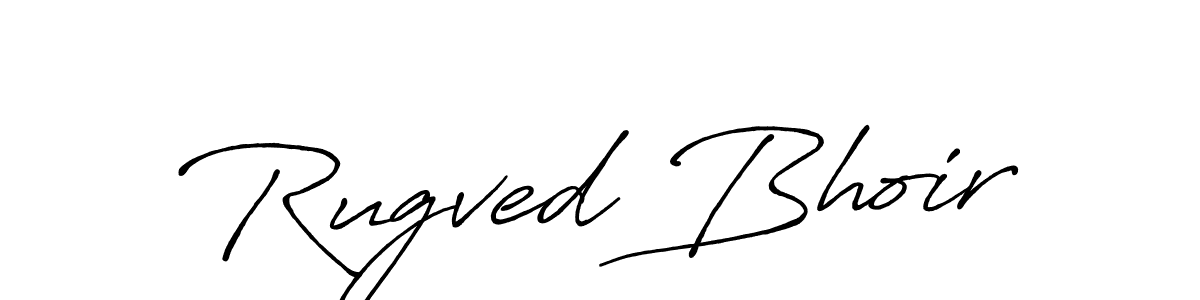 Similarly Antro_Vectra_Bolder is the best handwritten signature design. Signature creator online .You can use it as an online autograph creator for name Rugved Bhoir. Rugved Bhoir signature style 7 images and pictures png