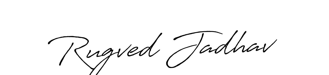 if you are searching for the best signature style for your name Rugved Jadhav. so please give up your signature search. here we have designed multiple signature styles  using Antro_Vectra_Bolder. Rugved Jadhav signature style 7 images and pictures png
