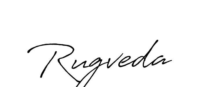 How to make Rugveda signature? Antro_Vectra_Bolder is a professional autograph style. Create handwritten signature for Rugveda name. Rugveda signature style 7 images and pictures png