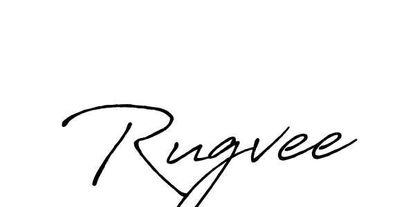 It looks lik you need a new signature style for name Rugvee. Design unique handwritten (Antro_Vectra_Bolder) signature with our free signature maker in just a few clicks. Rugvee signature style 7 images and pictures png
