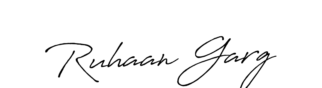 Antro_Vectra_Bolder is a professional signature style that is perfect for those who want to add a touch of class to their signature. It is also a great choice for those who want to make their signature more unique. Get Ruhaan Garg name to fancy signature for free. Ruhaan Garg signature style 7 images and pictures png